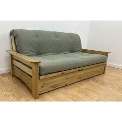Cambridge Sofa Bed UK | Wooden Frame Futon Sofa Bed with Storage | Funky Futon