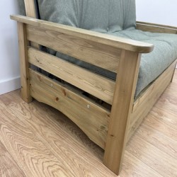 Cambridge Sofa Bed UK | Wooden Frame Futon Sofa Bed with Storage | Funky Futon
