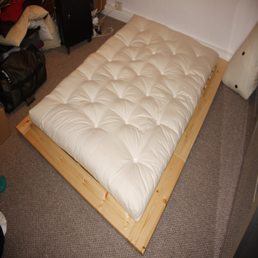 Custom made futon bed